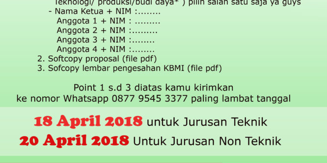 Kompetisi Bisnis Mahasiswa Indonesia (KBMI)